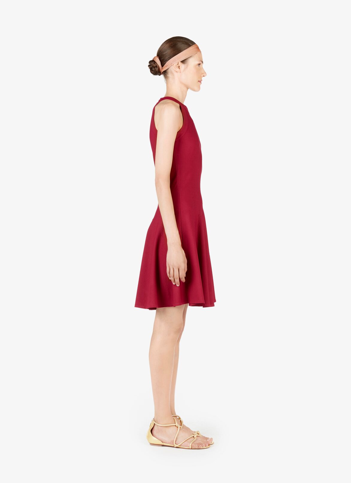 Abito Senza Maniche Goffrato  ALAÏA ABITO SENZA MANICHE GOFFRATO  MAGENTA